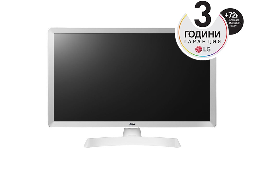 LG 23,6 ''Монитор с TV тунер , широк зрителен ъгъл и вградени високоговорители, 24TL510V-WZ