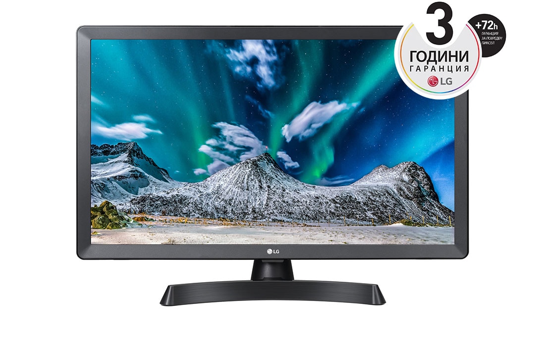 LG 23,6 ''монитор с TV тунер , широк зрителен ъгъл и вградени високоговорители, 24TL510V-PZ, 24TL510V-PZ