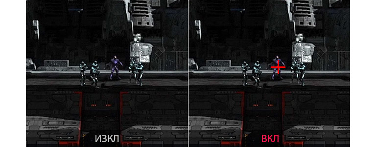 симулация на Crosshair (Прицел)