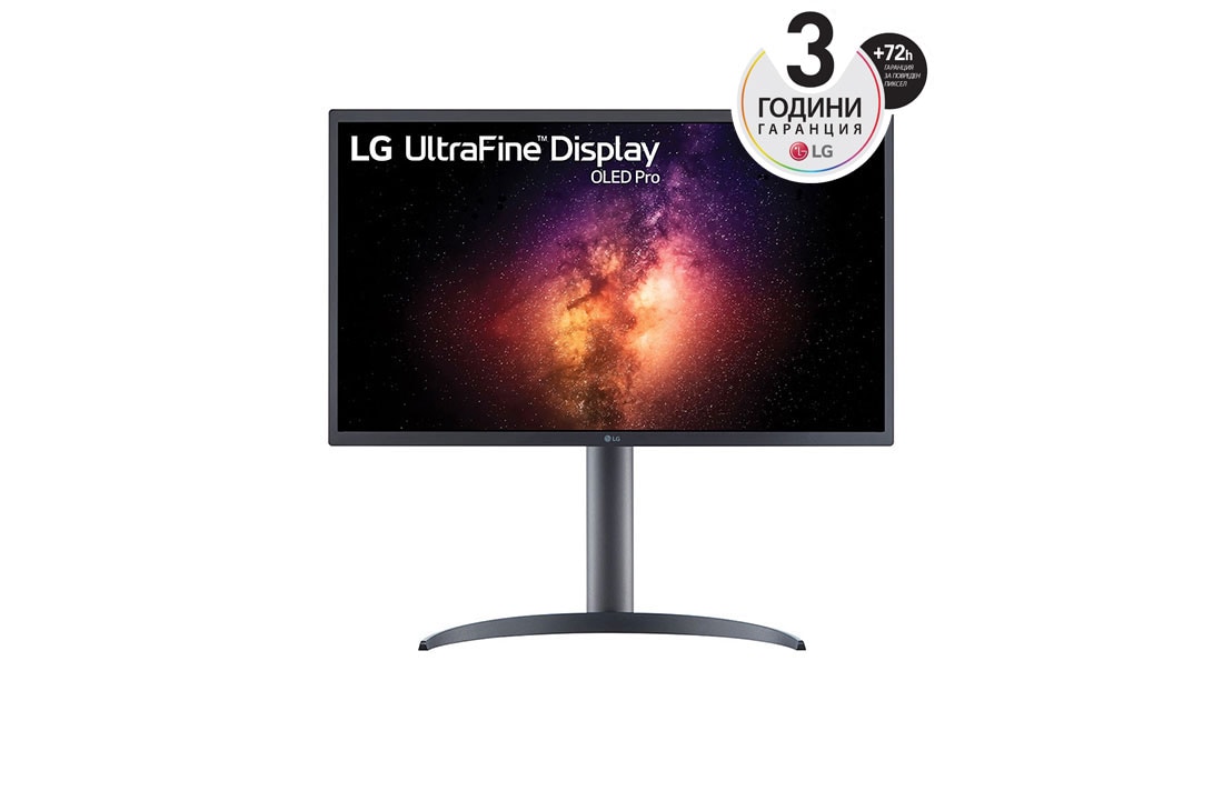 LG 31,5'' UHD 4K OLED Монитор c USB-C, изглед отпред, 32EP950-B