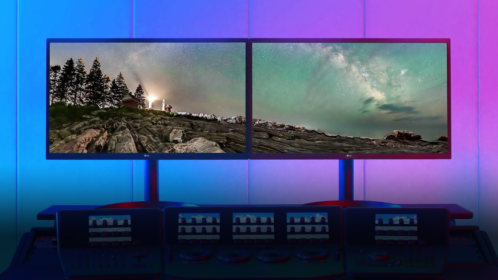 Точен контраст и цветове за професионалисти в LG OLED дисплей.