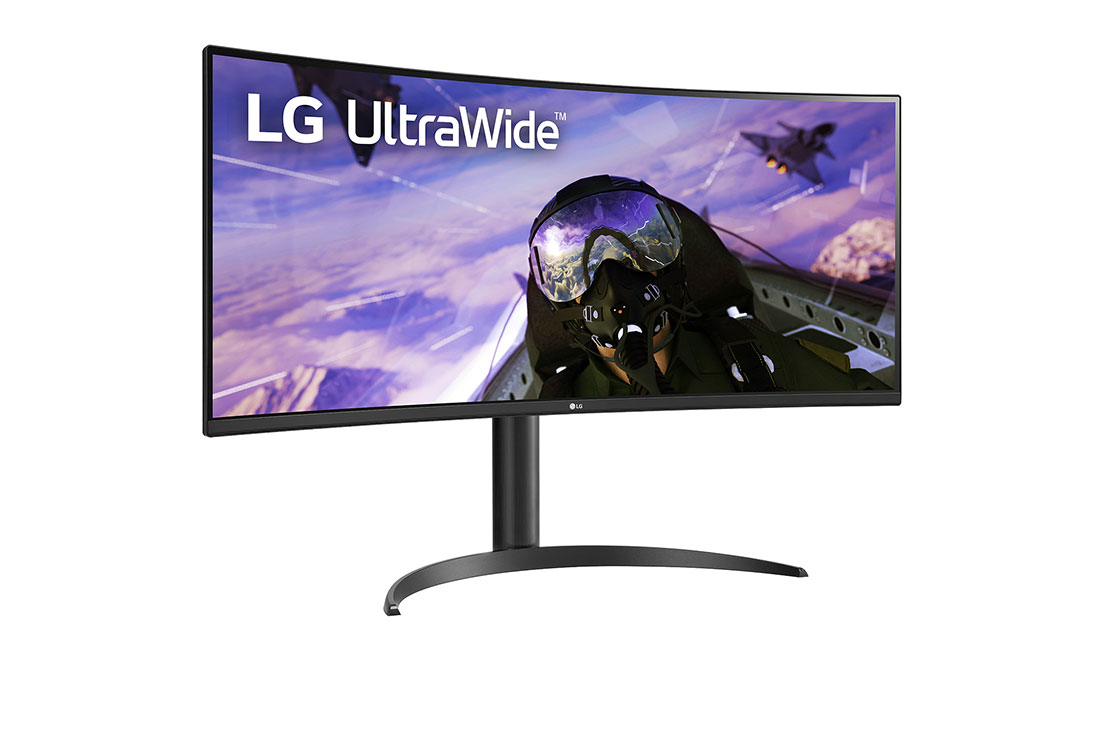LG 34'' 21:9 QHD Монитор c AMD FreeSync™(Premium) и 1ms MBR, изглед отстрани под ъгъл +15 градуса, 34WP65CP-B, thumbnail 3