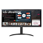 LG 34-инчов 21:9 UltraWide™ Full HD IPS монитор с AMD FreeSync™, изглед отпред, 34WP550-B, thumbnail 1