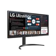 LG 34-инчов 21:9 UltraWide™ Full HD IPS монитор с AMD FreeSync™, Изглед отстрани под ъгъл +30 градуса, 34WP550-B, thumbnail 4