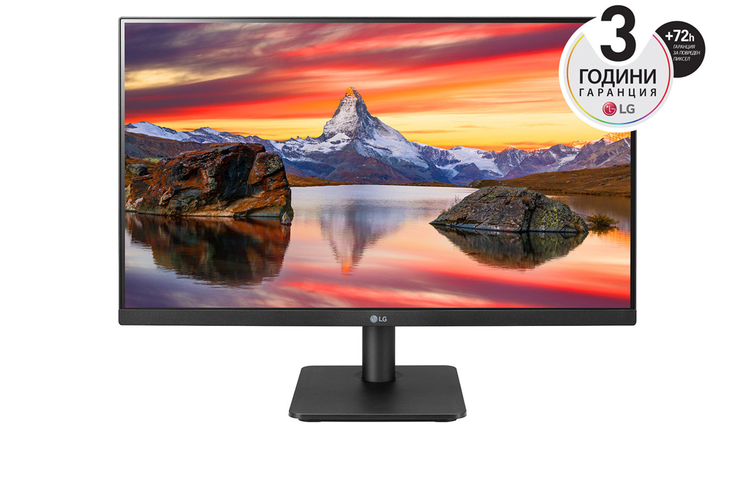 LG 23,8'' Full HD IPS Монитор c AMD FreeSync™, изглед отпред, 24MP400-B