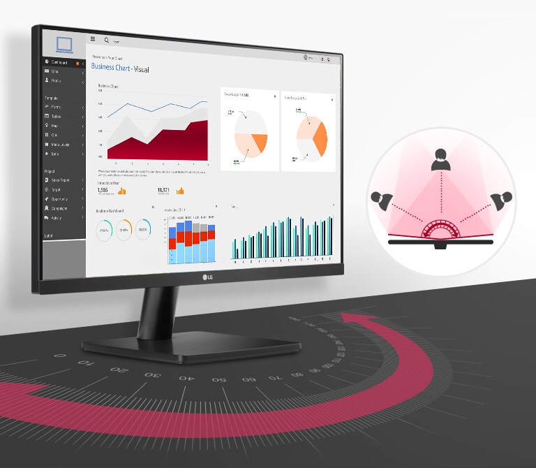 По-ясният и постоянен реалистичен цвят, показан под широки ъгли до 178 градуса на IPS Full HD дисплей
