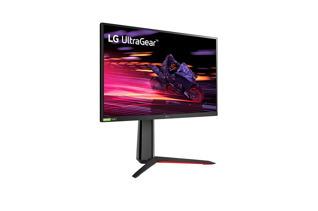 LG 27'' Full HD(1920 x 1080) UltraGear™ Монитор c 1ms 240Hz и NVIDIA® G-SYNC® compatibility, Изглед в перспектива, 27GP750-B, thumbnail 4
