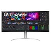LG 39,7-инчов извит UltraWide™ 5K2K Nano IPS дисплей, изглед отпред, 40WP95C-W, thumbnail 1
