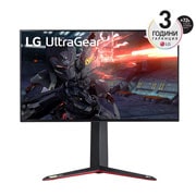 LG 27'' 4K UHD Nano IPS 1ms 144Hz UltraGear™  Монитор , изглед отпред, 27GN95R-B, thumbnail 1