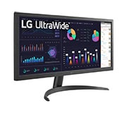 LG 26'' 21:9 UltraWide™ Full HD IPS Монитор с AMD FreeSync™ , Изглед в перспектива, 26WQ500-B, thumbnail 4