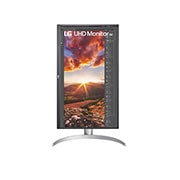 LG 27'' UHD 4K Монитор VESA DisplayHDR™ 400 и USB Type-C™, изглед отпред с дисплей, въртящ се на 90 градуса, в изглед „портрет“, 27UP850N-W, thumbnail 7