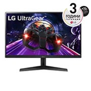 LG 23,8” UltraGear™ Full HD IPS 1ms (GtG) монитор за игри, изглед отпред, 24GN60R-B, thumbnail 1