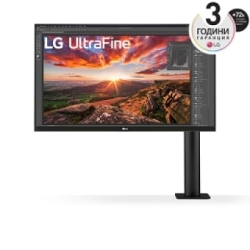 27" UltraFine™ UHD IPS HDR Монитор c USB-C и eргономична стойка1