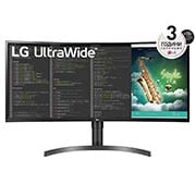LG 35''  21:9  UltraWide™ QHD Монитор c HDR 10, изглед отпред, 35WN75CP-B, thumbnail 1