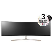 LG 49'' 32: 9 UltraWide 5K Dual QHD IPS Извит LED Монитор с HDR 10, 49WL95CP-W, 49WL95CP-W, thumbnail 1