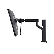 LG 27'' QHD IPS Ergo Монитор c USB Type-C™ и Daisy Chain, изглед отстрани при накланяне на монитора на -30 градуса, 27QP88DP-BS, thumbnail 8