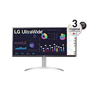 LG 34'' 21:9 UltraWide™ Full HD IPS монитор с AMD FreeSync™, изглед отпред, 34WQ650-W, thumbnail 1