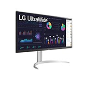 LG 34'' 21:9 UltraWide™ Full HD IPS монитор с AMD FreeSync™, Изглед в перспектива, 34WQ650-W, thumbnail 4