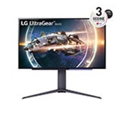 LG 27'' UltraGear™ OLED QHD Монитор c 240Hz Честота на кадрите и 0.03ms (GtG) Време за реакция, изглед отпред, 27GR95QE-B, thumbnail 1