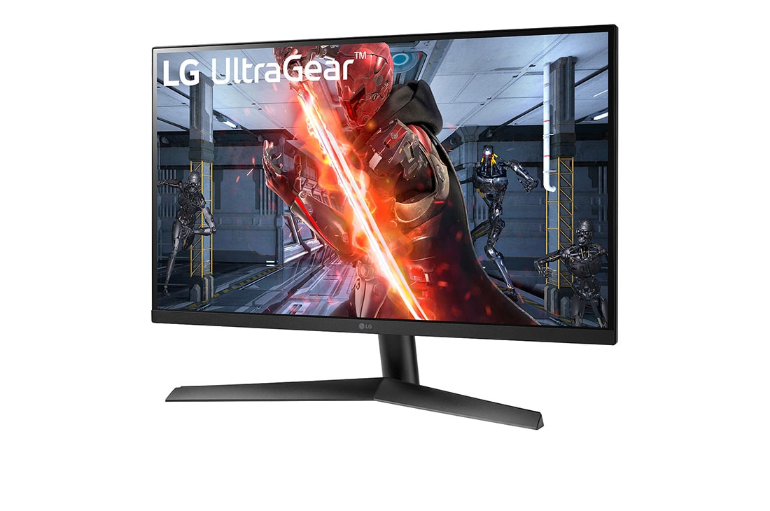 LG 27-инчов UltraGear™ 16:9 Full HD извит гейминг монитор със скорост на опресняване 144&nbsp;Hz, изглед отстрани под ъгъл +15 градуса, 27GN60R-B, thumbnail 2