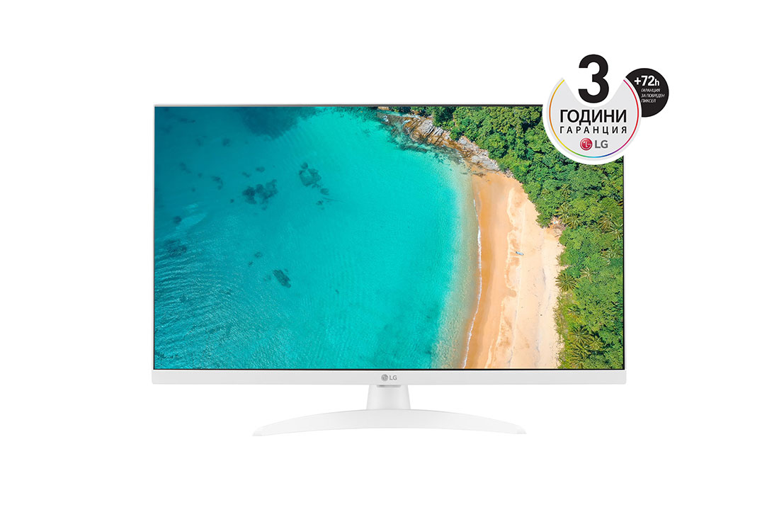 LG 27'' Full HD Smart монитор със съотношение на страните 16:9, изглед отпред, 27TQ615S-WZ