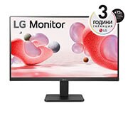 LG 24'' Full HD IPS монитор със 100 Hz честота на опресняване, изглед отпред, 24MR400-B, thumbnail 1