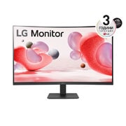 LG 32'' Full HD извит монитор със 100 Hz честота на опресняване, изглед отпред, 32MR50C-B, thumbnail 1