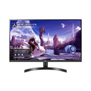 LG 32” QHD IPS монитор със съотношение на страните 16:9 със 75 Hz честота на опресняване, изглед отпред, 32QN600P-B, thumbnail 1