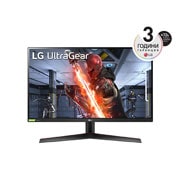 LG 27-инчов UltraGear™ Full HD IPS 1ms (GtG) монитор за игри, съвместим с NVIDIA® G-SYNC®, изглед отпред, 27GN800P-B, thumbnail 1