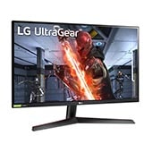 LG 27-инчов UltraGear™ Full HD IPS 1ms (GtG) монитор за игри, съвместим с NVIDIA® G-SYNC®, изглед отстрани под ъгъл +15 градуса, 27GN800P-B, thumbnail 3