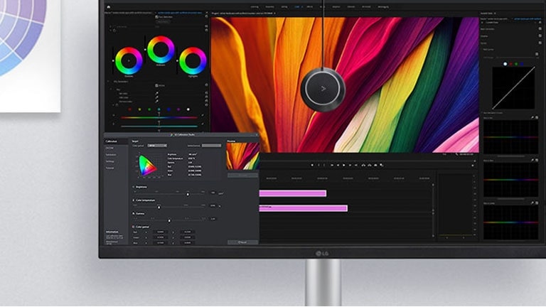 Намерете точния цветови баланс, който търсите, със софтуера LG Calibration Studio.	
