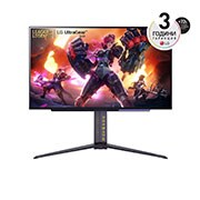 LG 27” UltraGear™ 16:9 аспектно съотношение OLED QHD League of Legends Edition геймърски монитор с 240 Hz честота на опресняване, изглед отпред, 27GR95QL-B, thumbnail 1