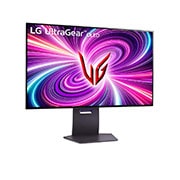 LG 32'' UltraGear™ 4K UHD OLED Dual-Mode монитор за игри, изглед отстрани под ъгъл +15 градуса, 32GS95UE-B, thumbnail 3