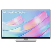 LG 27” UltraFine™ 16:9 аспектно съотношение 4K UHD IPS монитор с честота на опресняване 60 Hz, изглед отпред с ниска височина, 27US550-W, thumbnail 5