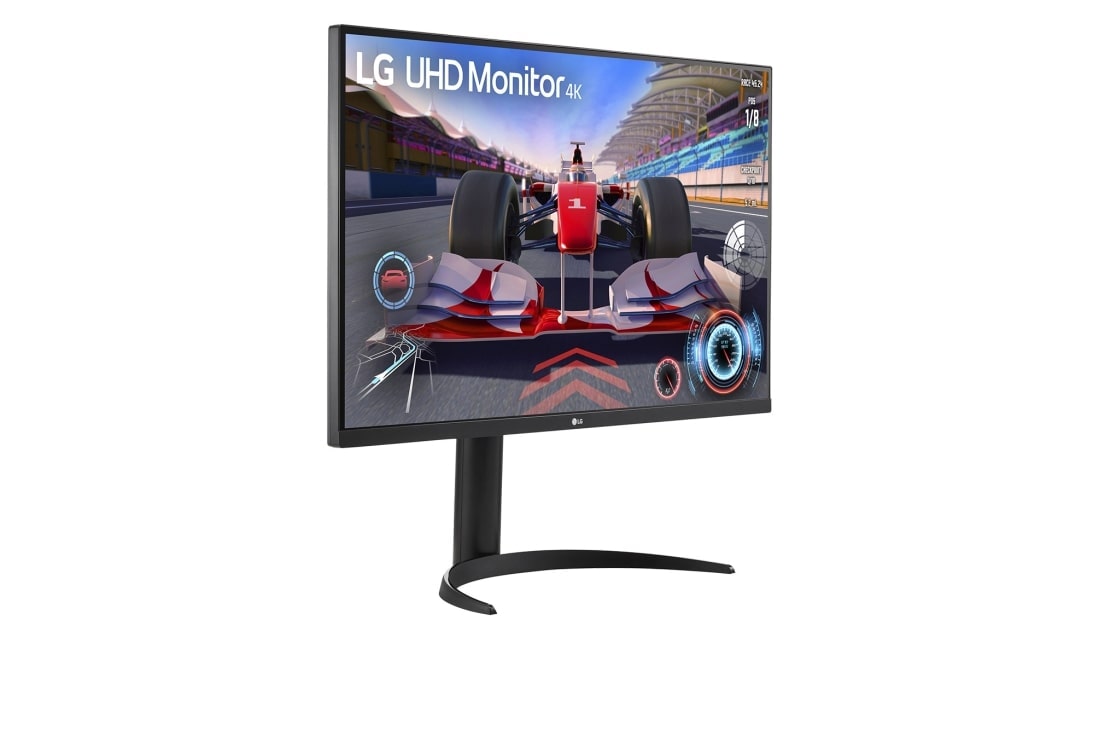 LG Монитор 31,5 инча UltraFine™ 4K UHD HDR, изглед в перспектива, 32UR550K-B, thumbnail 3