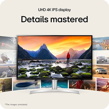 LG 32” UltraFine™ 16:9 аспектно съотношение 4K IPS монитор с честота на опресняване 60 Hz, lifestyle, 32UN650K-W, thumbnail 8