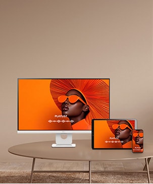 Снимка, показваща функцията за огледално отразяване на интелигентен монитор.	