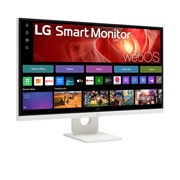 LG 27” 16:9 Smart Monitor с webOS платформа и 60Hz честота на опресняване, -15 degree side view, 27U731SA-W, thumbnail 4