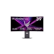LG 39-инчов UltraGear™ OLED 21:9 WQHD извит геймърски монитор с честота на опресняване 240Hz, front view, 39GX900A-B, thumbnail 1