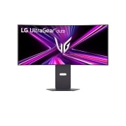 LG 34-инчов UltraGear™ OLED 21:9 WQHD извит геймърски монитор с честота на опресняване 240Hz, front view, 34GX900A-B, thumbnail 1