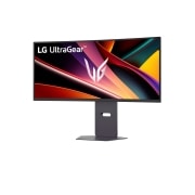 LG 34-инчов UltraGear™ WQHD извит геймърски монитор с честота на опресняване 160Hz, изглед отстрани под ъгъл -15 градуса, 34G600A-B, thumbnail 2