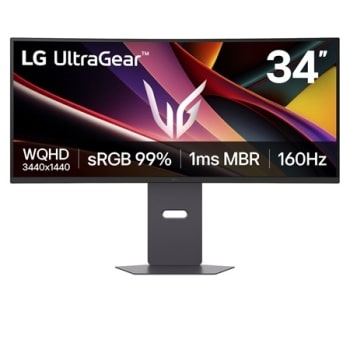 34-инчов UltraGear™ WQHD извит геймърски монитор с честота на опресняване 160Hz1