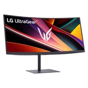 LG 34'' UltraGear™ WQHD извит геймърски монитор с честота на опресняване 240Hz, изглед отдясно с регулиране на наклона, 34G630A-B, thumbnail 4