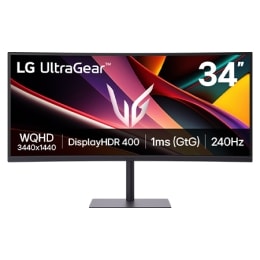 34" UltraGear™ WQHD извит геймърски монитор с честота на опресняване 240Hz2