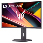LG 27-инчов UltraGear™ QHD IPS геймърски монитор с честота на опресняване 200Hz, изглед отстрани под ъгъл -15 градуса, 27G610A-B, thumbnail 2