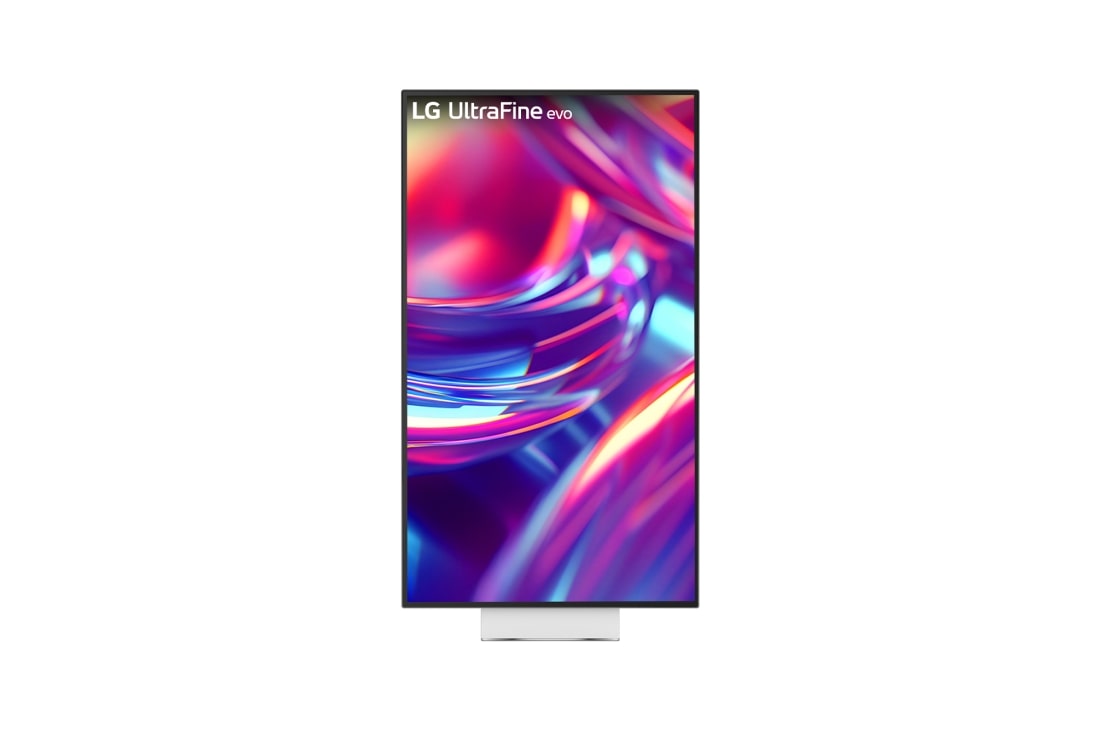 LG 32'' UltraFine™ evo 6K Nano IPS черен монитор, изглед отпред завъртян екран, 32U990A-S, thumbnail 4