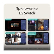 LG 27'' UltraGear™ FHD IPS монитор за игри с 300Hz честота на опресняване, На тази снимка е показан геймърски монитор UltraGear™, поставен на бюро, на който се вижда сцена от игра, а иконите показват дизайн без рамки от три страни, възможност за регулиране на височината, нак, 27G550B-B, thumbnail 10