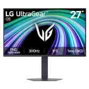 LG 27-инчов UltraGear™ G5, 300&nbsp;Hz FHD гейминг монитор, Това изображение показва изглед отпред на 27-инчовия гейминг монитор LG UltraGear G5, включващ IPS дисплей с FHD (1920×1080) резолюция, 300&nbsp;Hz честота на опресняване и 1&nbsp;ms (GtG) време за реакция, под, 27G550B-B, thumbnail 1