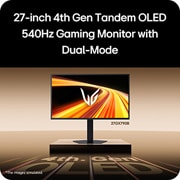 LG 27-инчов UltraGear™ OLED QHD геймърски монитор с Dual-Mode, 27GX790B-B, thumbnail 12
