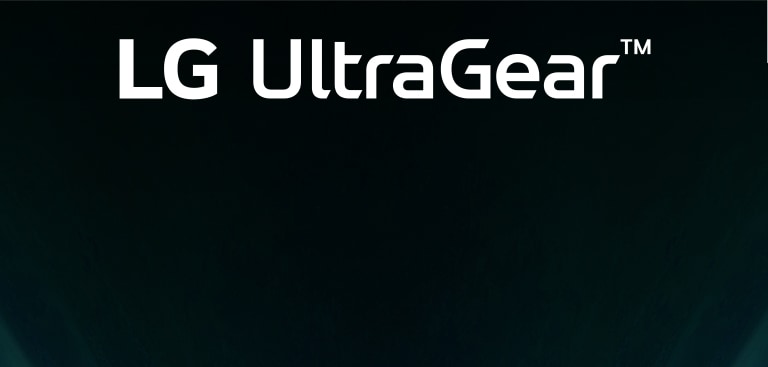 Логото на UltraGear™ в модерна, осветена с неонови светлини стая.